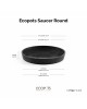 Saucer round 20 Dark Grey Round saucers 