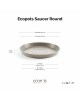 Saucer round 30 Taupe Round saucers 