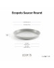 Saucer round 30 White Grey Round saucers 