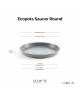 Saucer round 30 Blue Grey Round saucers 