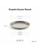 Saucer round 60 Taupe Round saucers 