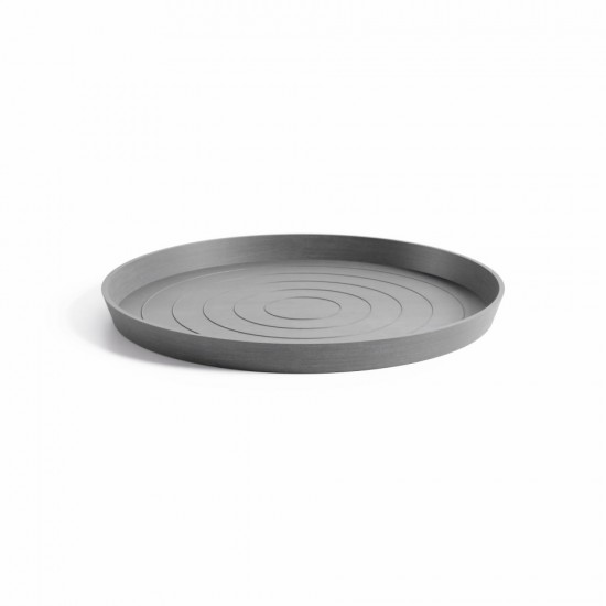 Saucer round 70 Grey Round saucers 