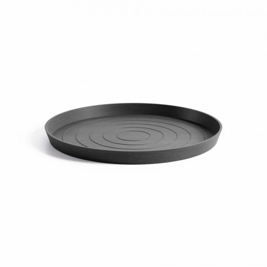 Saucer round 70 Dark Grey Round saucers 