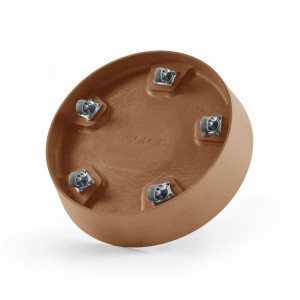 Πιάτο στρογγυλό με ρόδες 30 Terracotta