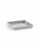 Saucer square 20 White Grey Square saucers 