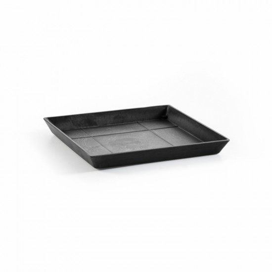 Saucer square 30 Dark Grey Square saucers 