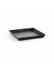 Saucer square 30 Dark Grey Square saucers 