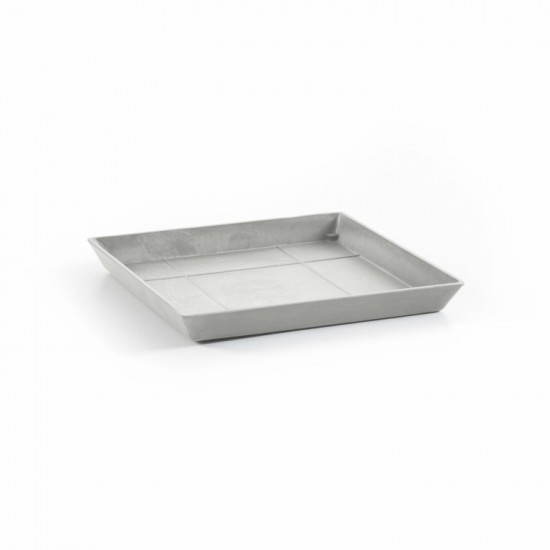 Saucer square 30 White Grey Square saucers 