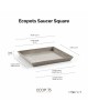 Saucer square 50 Taupe Square saucers 