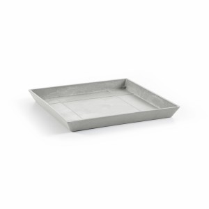 Saucer square 50 White Grey