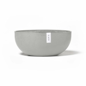 Oval pot Sofia Big 43 White Grey