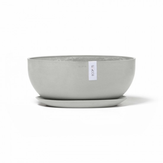 Oval pot Sofia Big 43 White Grey Sofia big pot 