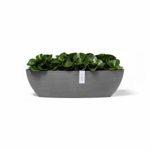 Oval pot Sofia Long 56 Grey