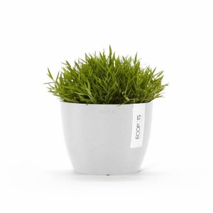 Stockholm 16 round small pot Pure White