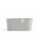 Oval pot Tokyo 40 White Grey Oval pots