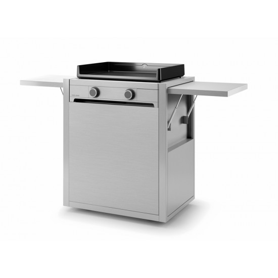 Inox set gas plancha Modern 60 with base Modern series 