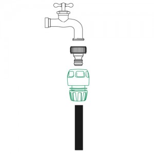 Hose connector 1/2" - 5/8" inch Reco