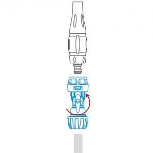 Hose connector with tap 3/4" inch 8000-5029 blister 